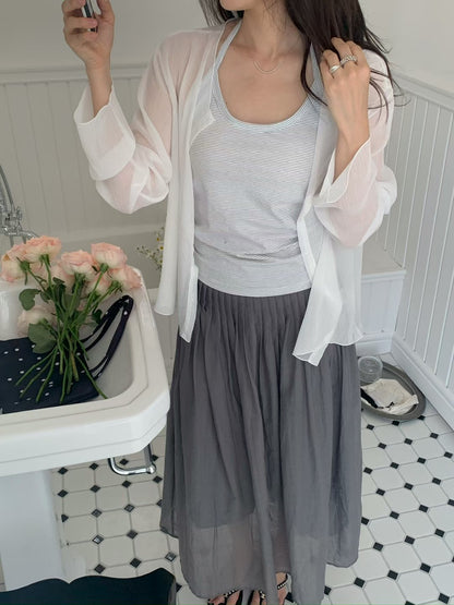 MS60545 Icy chiffon cardigan