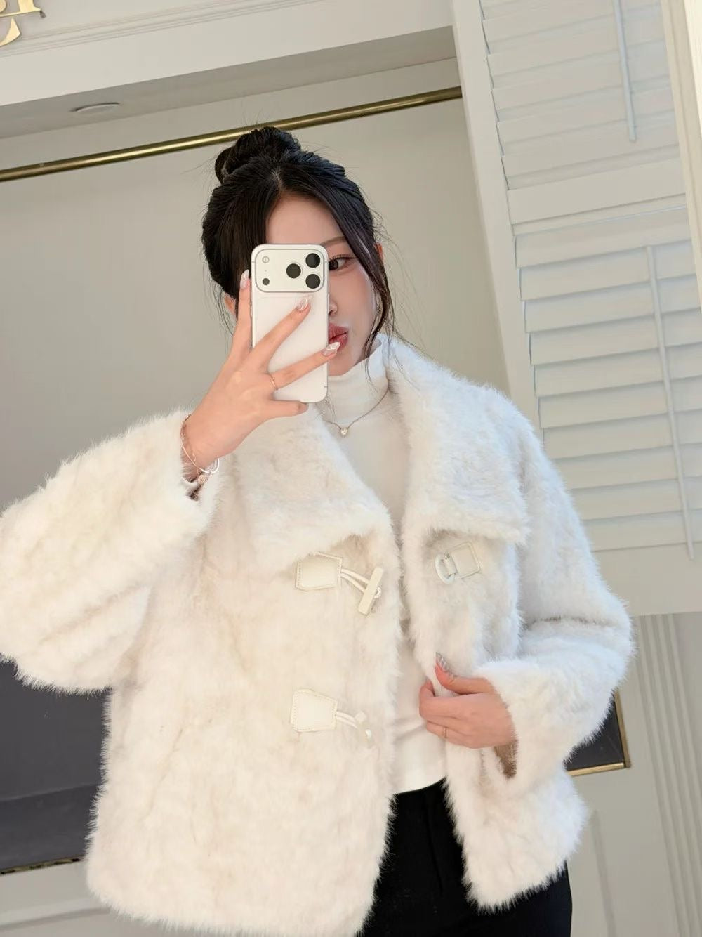 MS51252 Curly fur jacket