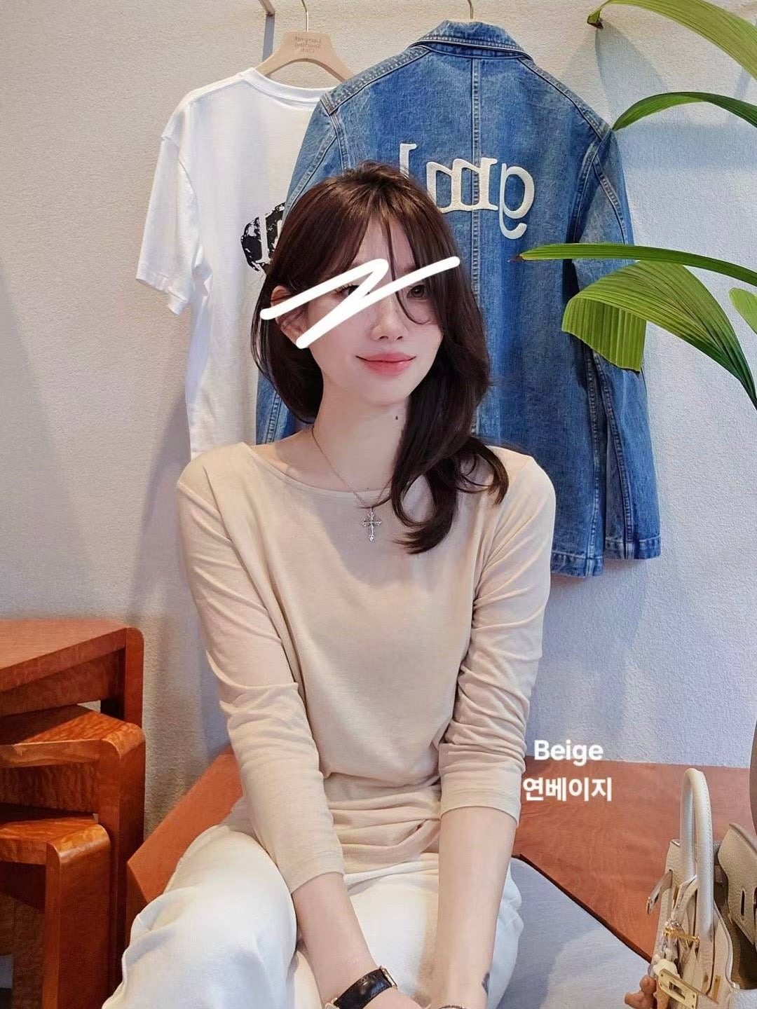 MS50945 Wool tencel blended jersey tee