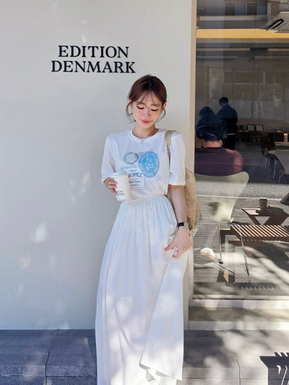 MS60225 Soft Tencel maxi skirt