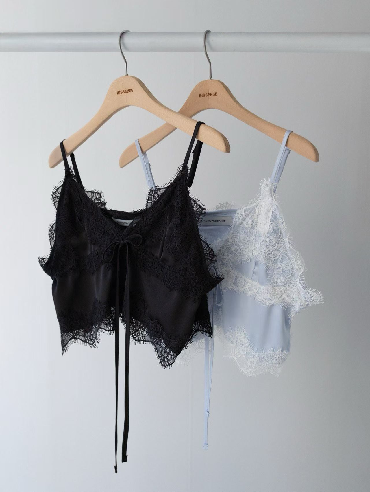 MS60327 Lace satin tie camisole