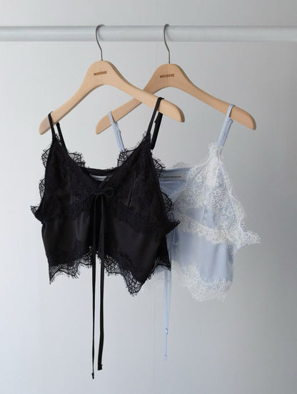 MS60327 Lace satin tie camisole