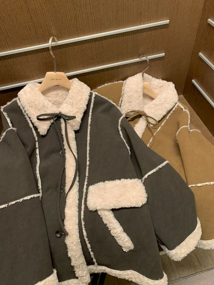 MS51120 Ribbon fur winter jacket