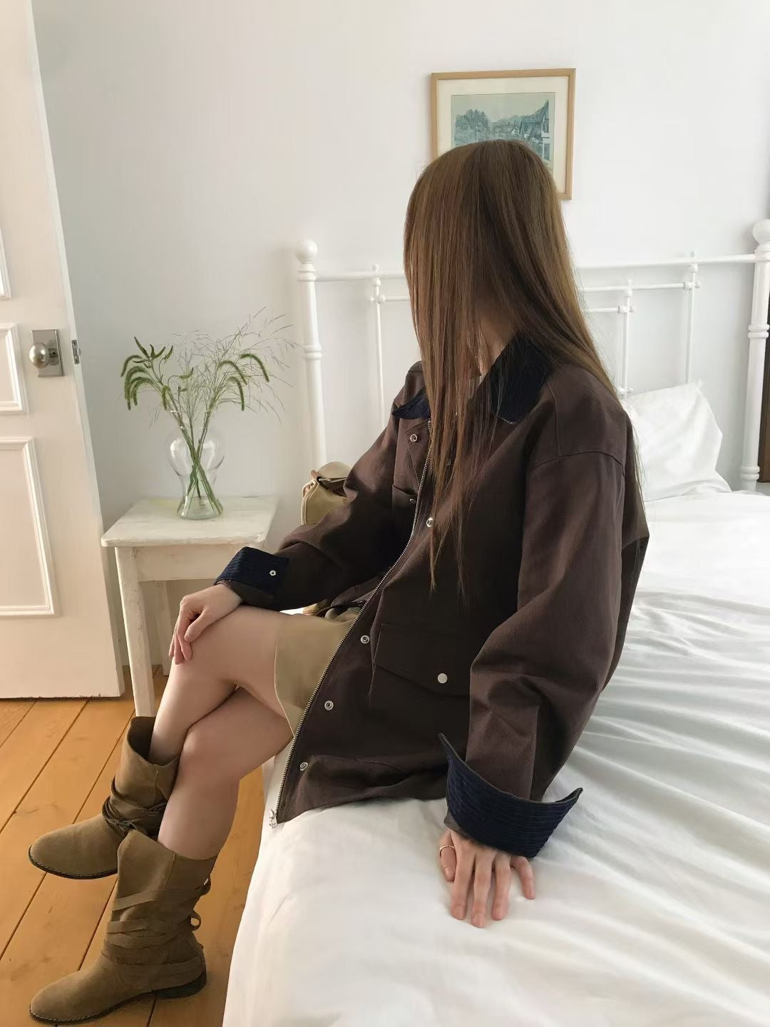 MS50957 Autumn dual colors mix jacket