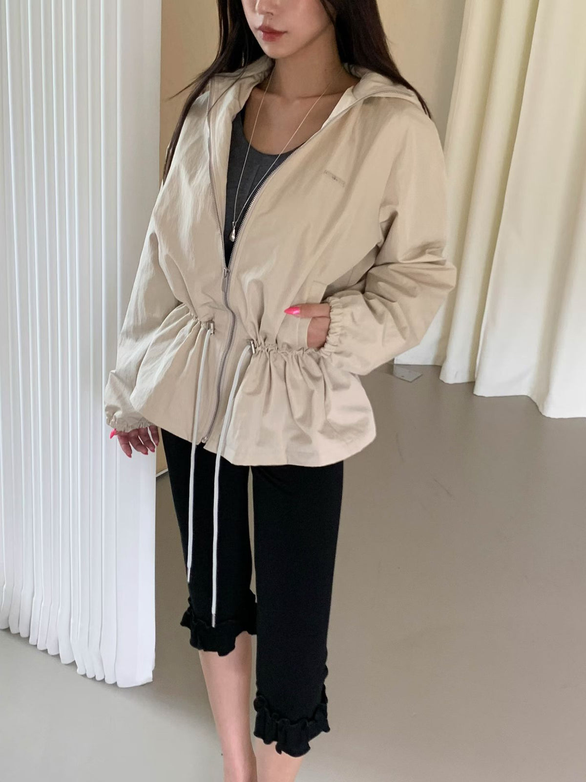 MS60915 Helen hoodie blazer outer