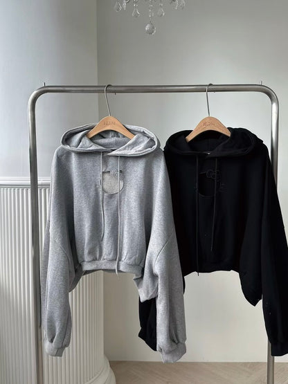 MS51037 Kitty ribbon hoodie