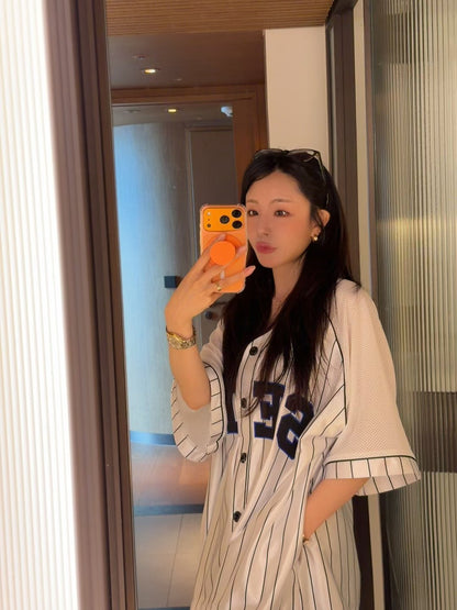 MS60705 Baseball style oversized top