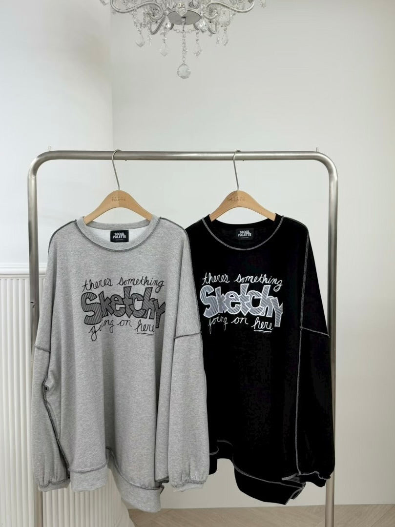 MS60242 Sketchy mood sweatshirts