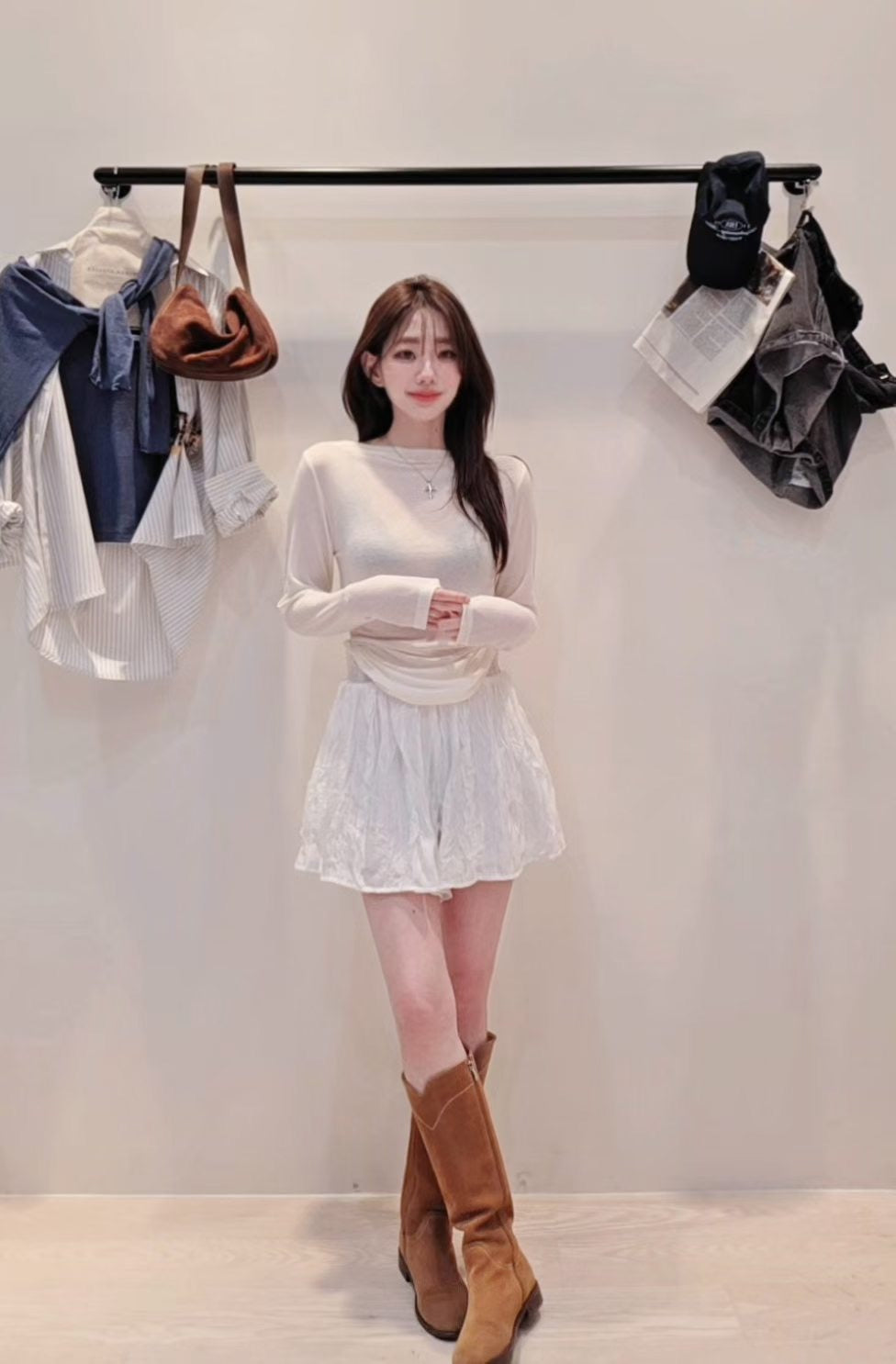 MS60911 Eve boatneck wool blended top
