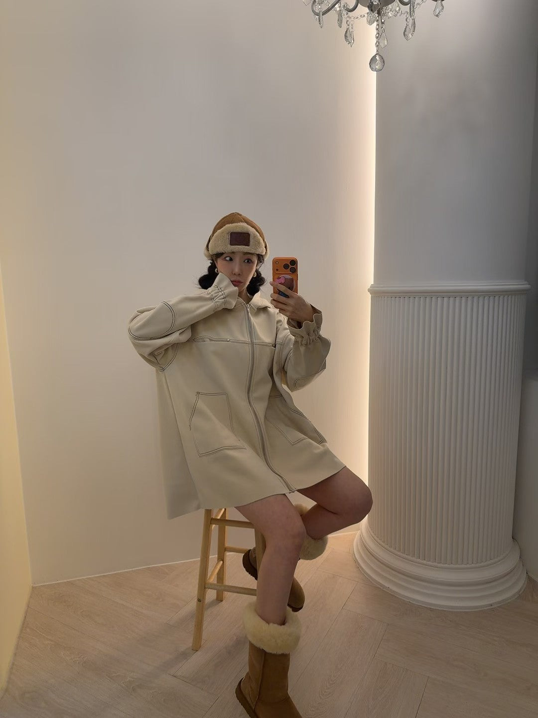 MS51214 Amy hoodie one piece jumper