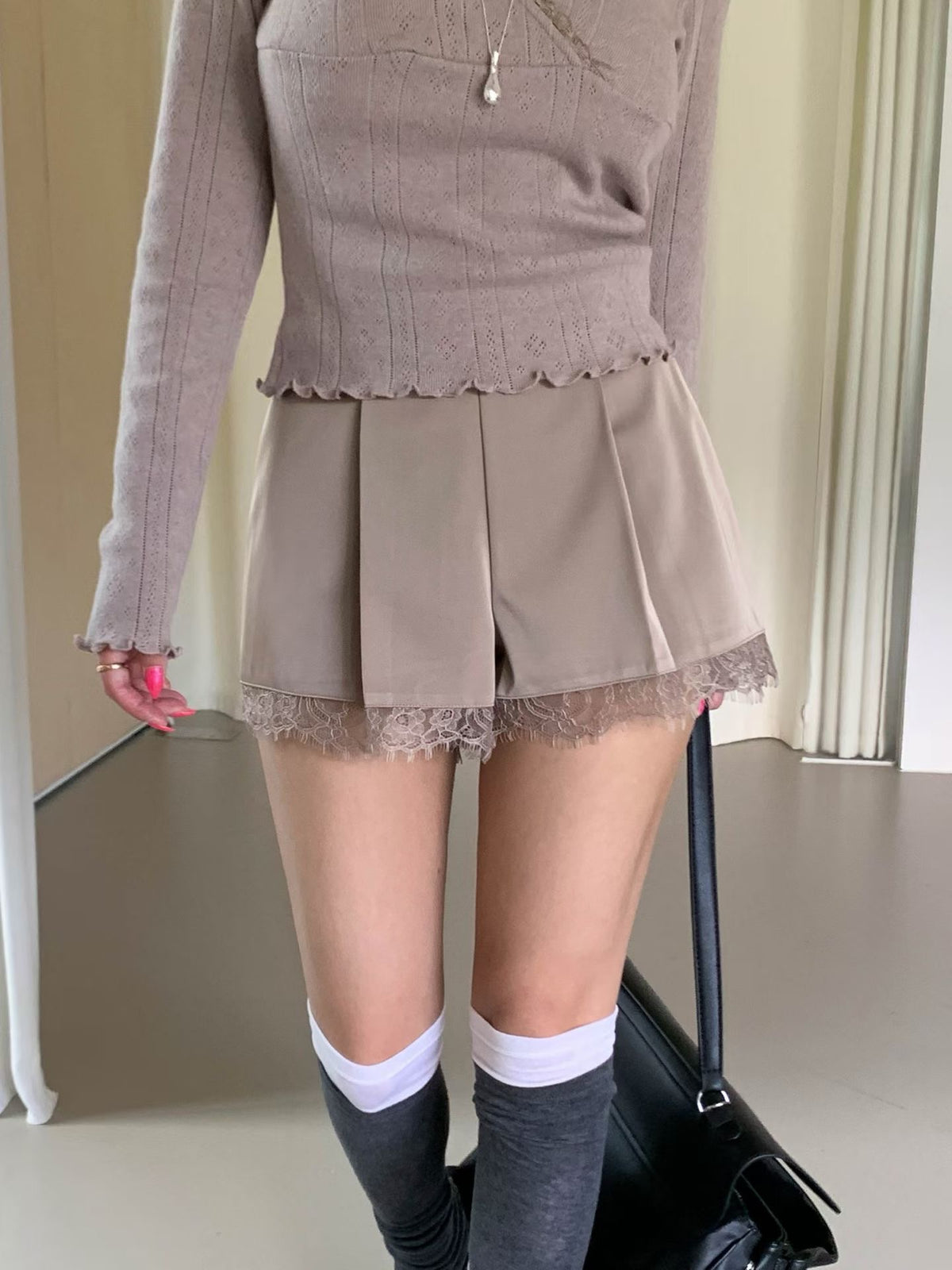 MS60913 Jessie lace suit shorts