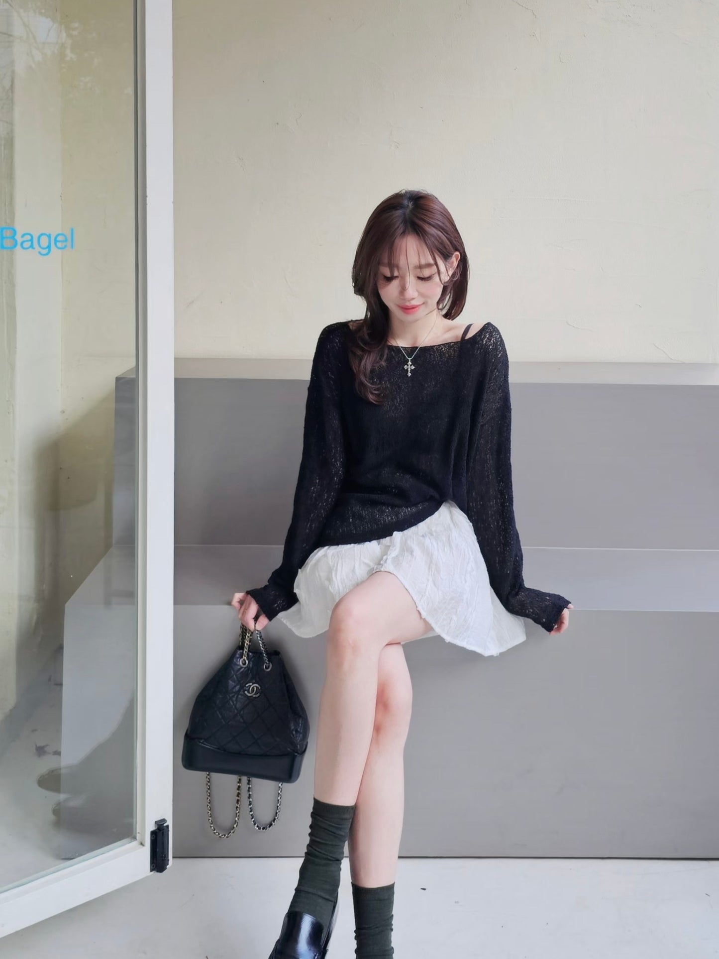 MS60362 Airy knit top
