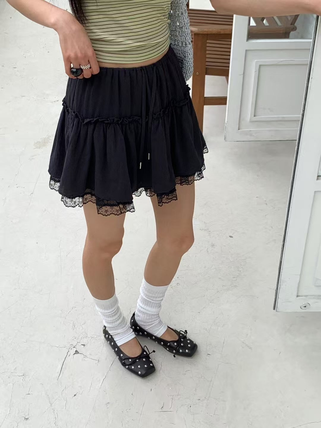 MS60721 Cancan lace skirt