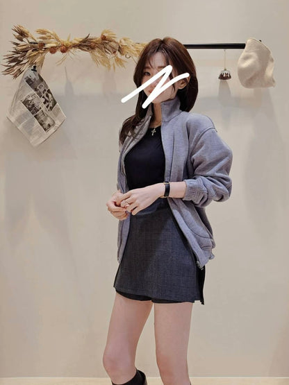 MS51239 Amy checked skorts