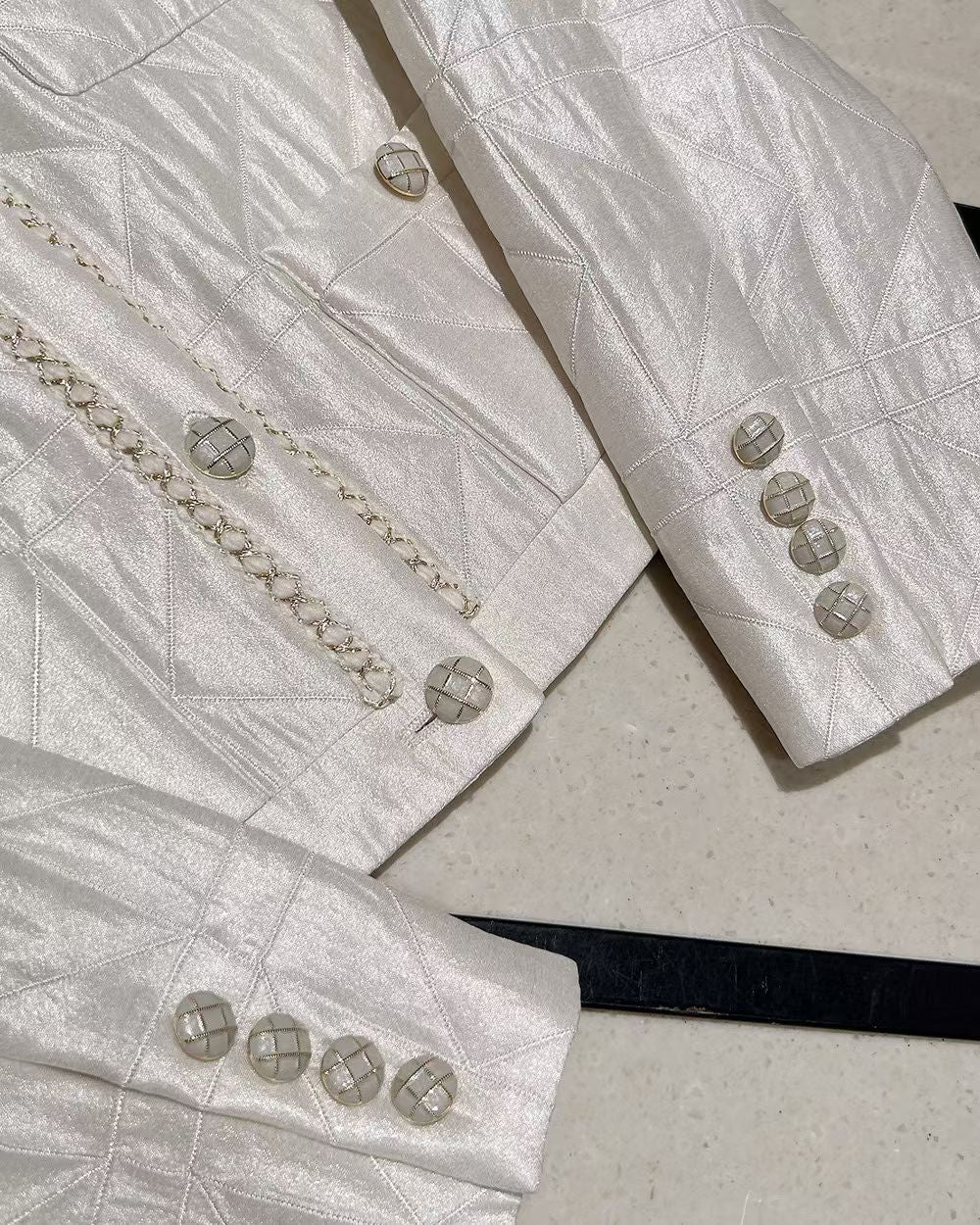 MS51204 Jennie tweed white outer