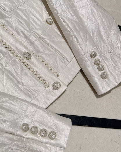 MS51204 Jennie tweed white outer