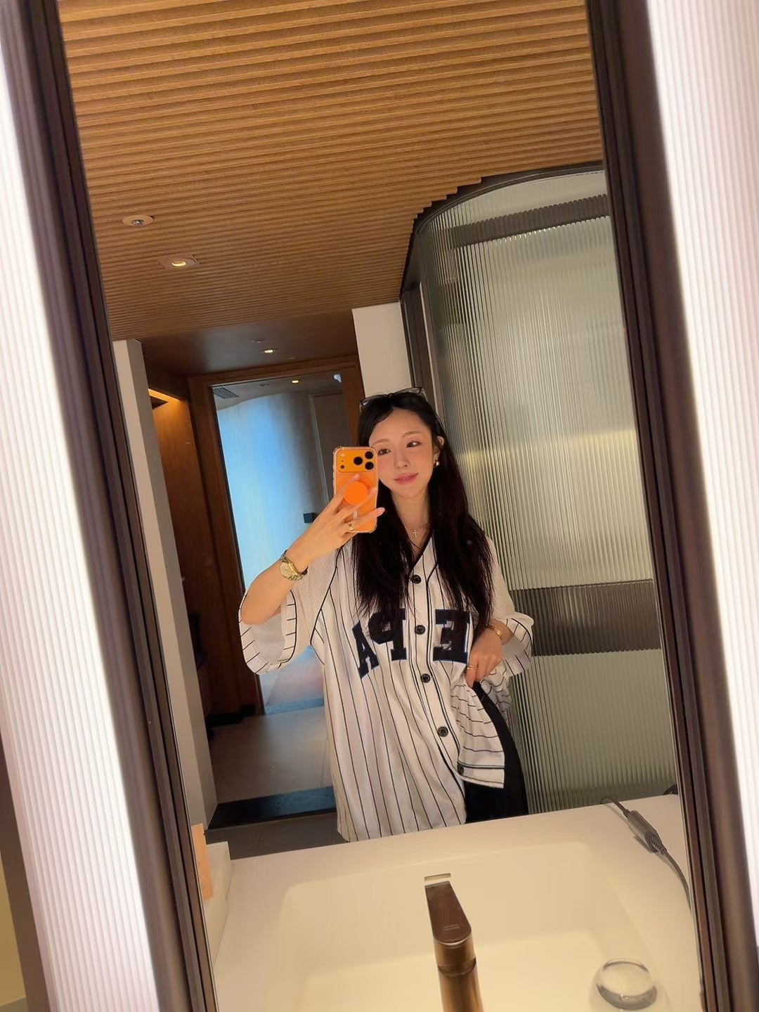 MS60705 Baseball style oversized top