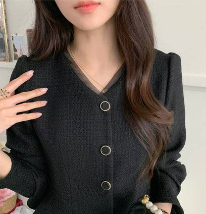 MS50952 Elegant glossy blouse