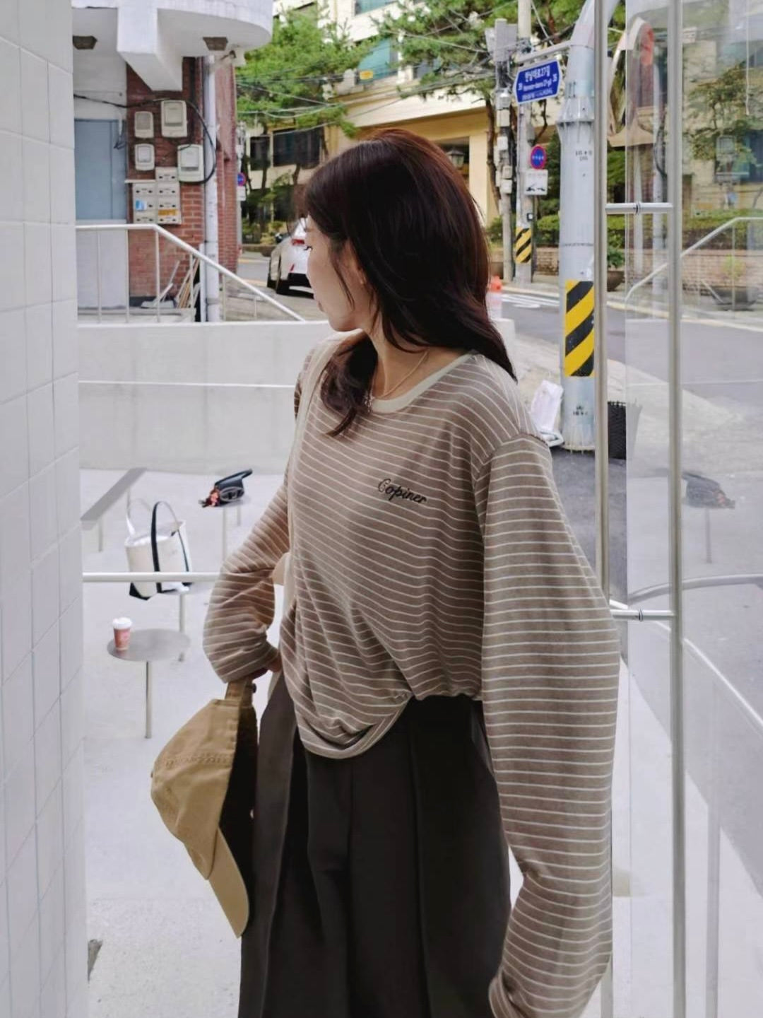 MS51079 Mochi signature stripes top