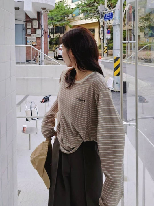 MS51079 Mochi signature stripes top