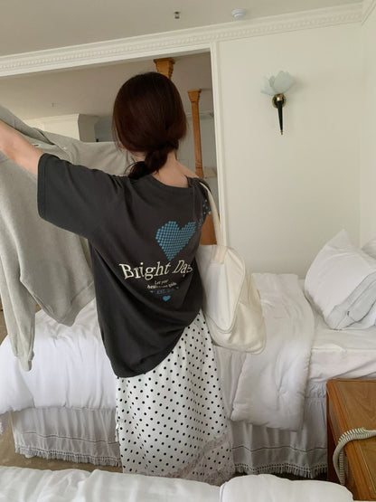 MS60926 Heart shape back tshirt