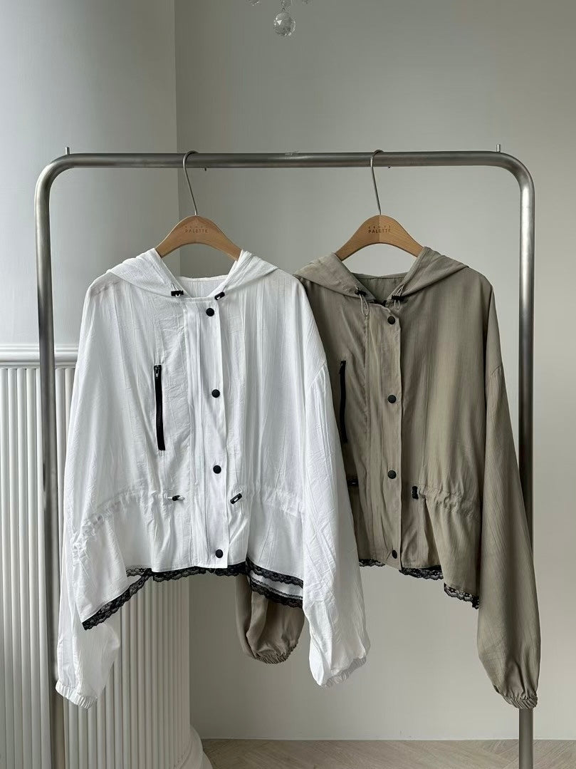 MS60931 Nylon rain coat jacket