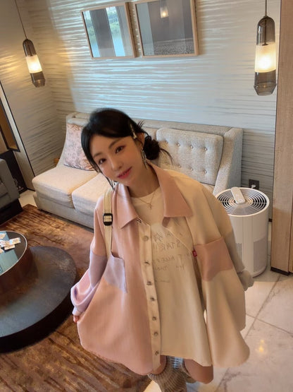 MS60933 Macaroon colors blouse