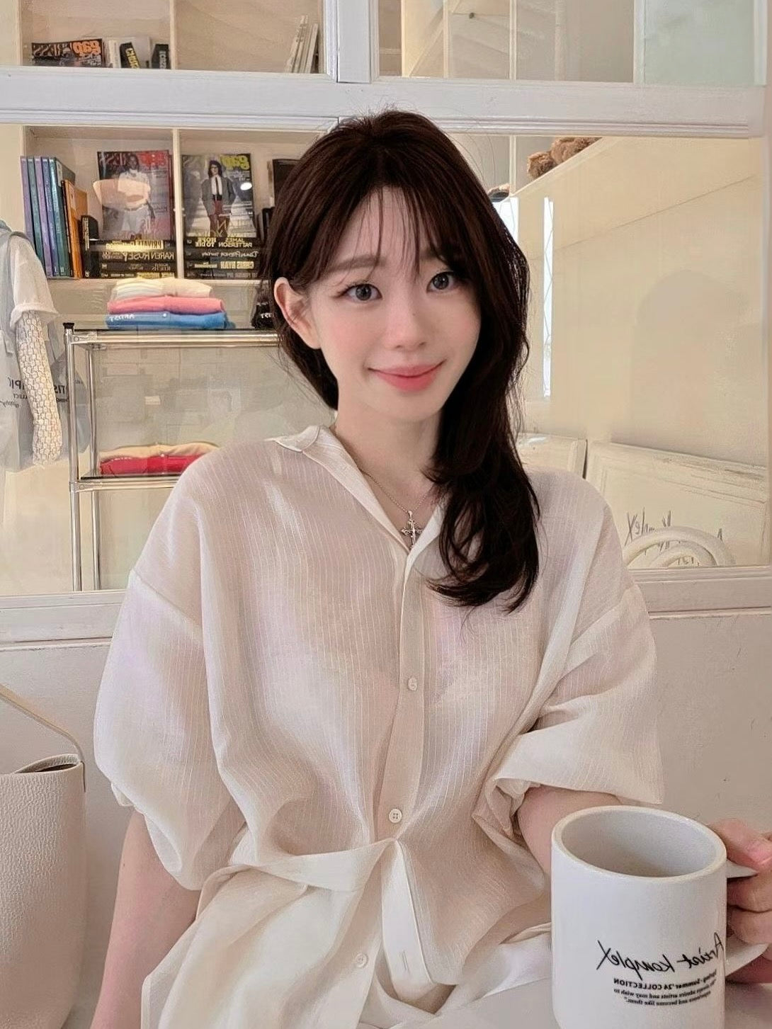 MS60525 Casual airy Tencel blouse