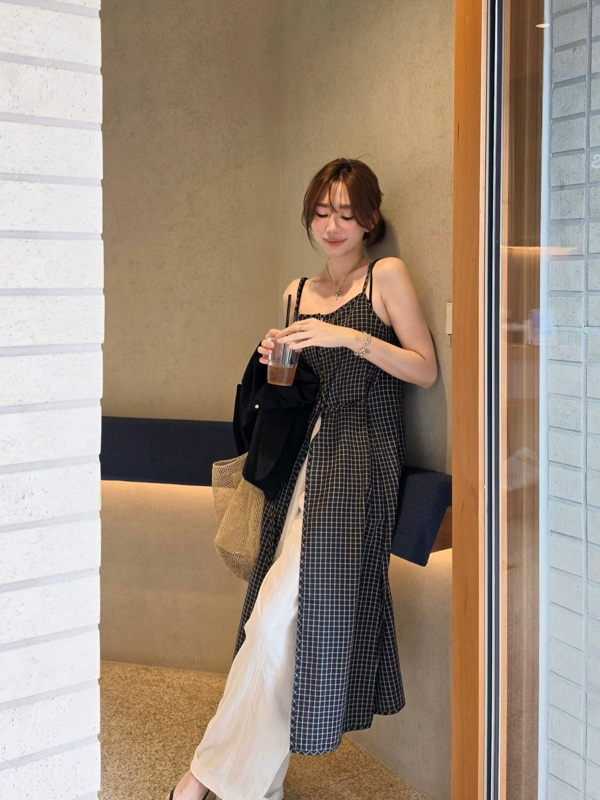 MS60803 Fion checked dress