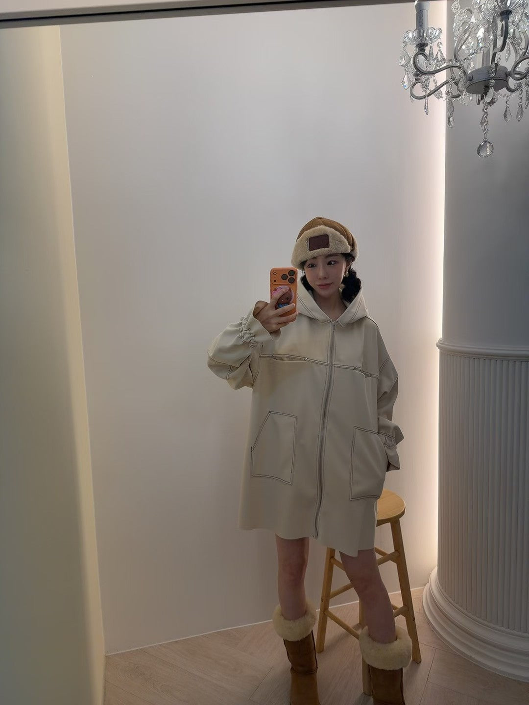 MS51214 Amy hoodie one piece jumper