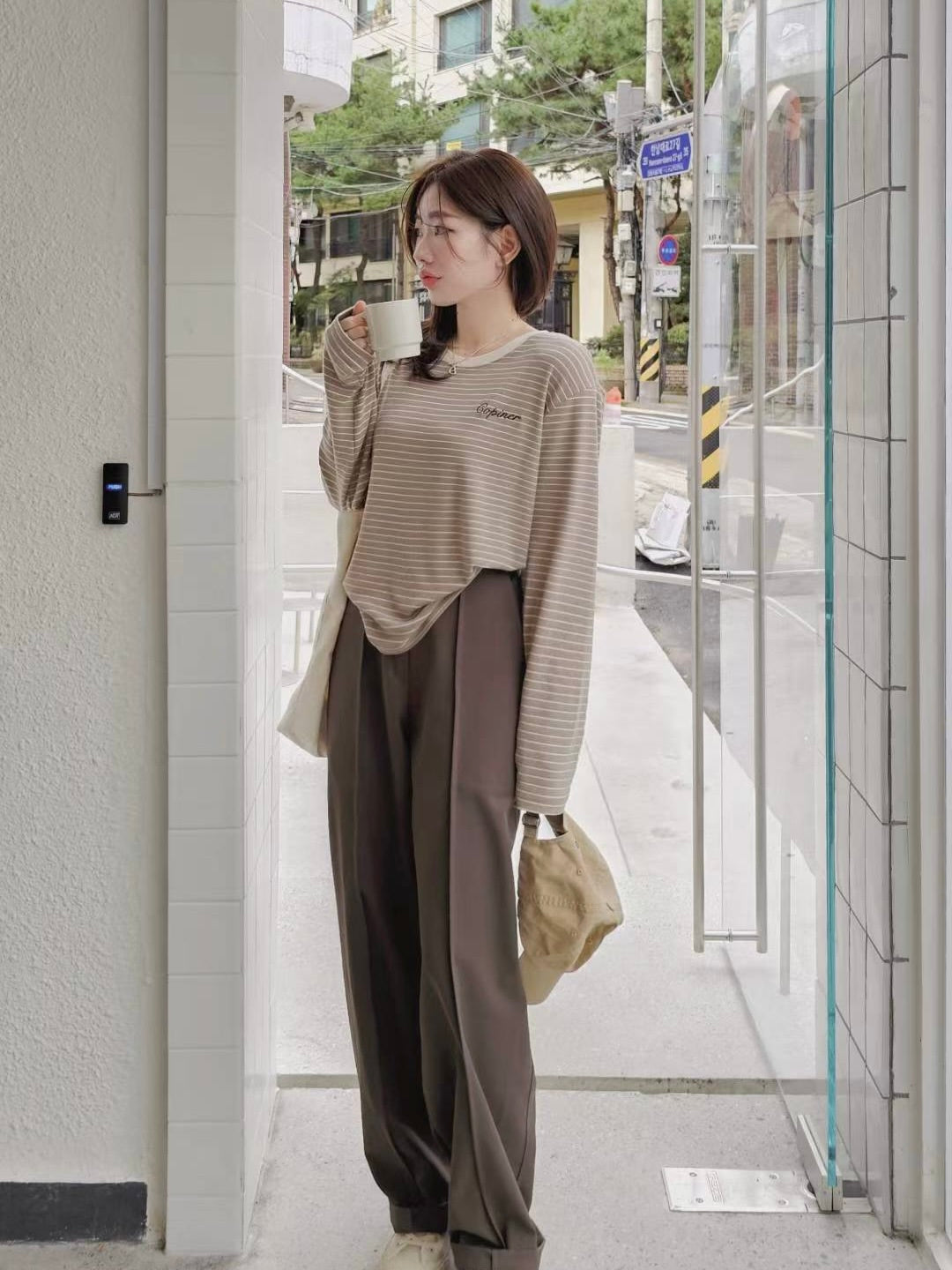 MS51077 Trendy suit trousers