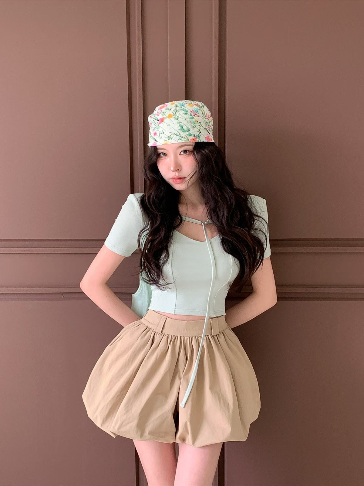 MS60531 Tied crop top
