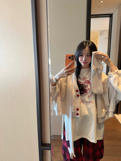 MS51235 Emilie cardigan with scarf