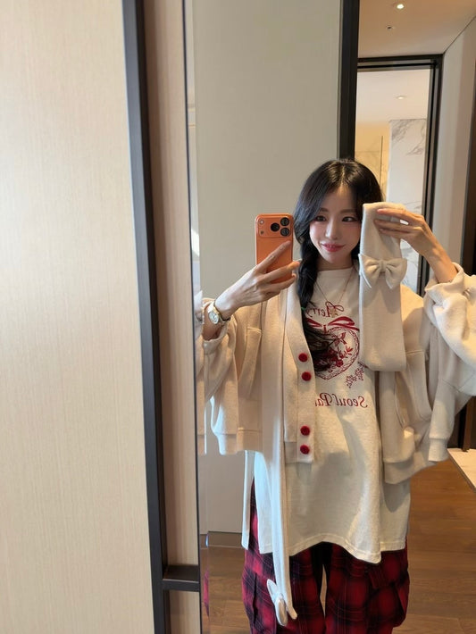 MS51235 Emilie cardigan with scarf