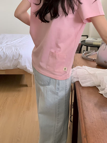 MS60329 Basic macaron tee