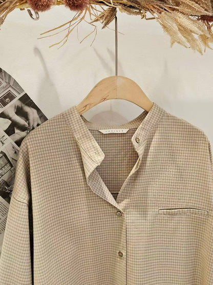 MS51118 Theresa checked blouse