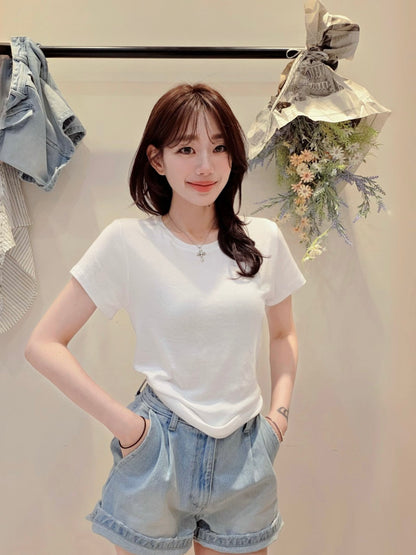 MS60511 Cooling denim shorts