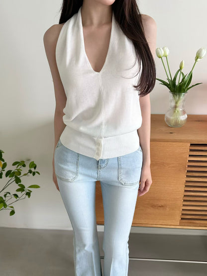 MS60506 Halter knit top