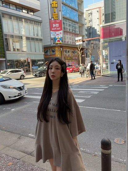 MS51073 Corduroy knit one piece