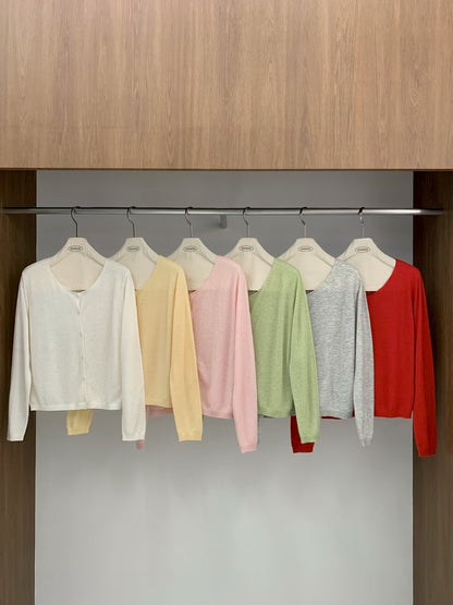 MS60313 Lightweight button knit cardigan