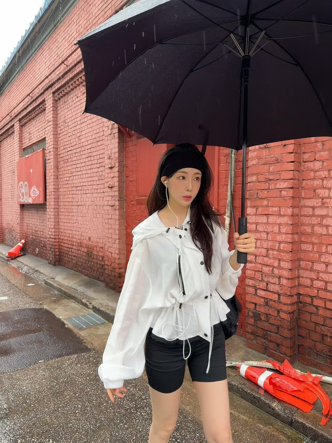 MS60931 Nylon rain coat jacket