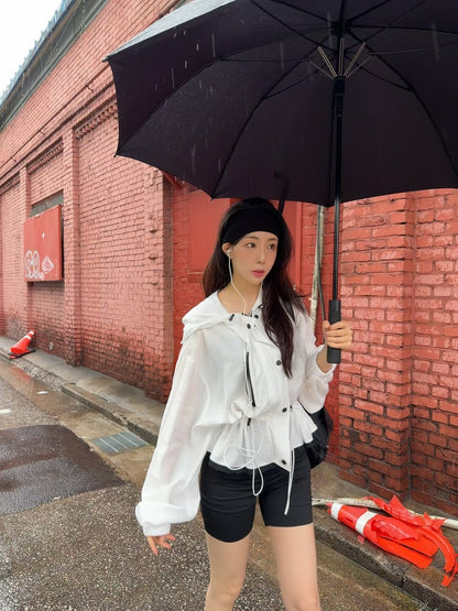 MS60931 Nylon rain coat jacket