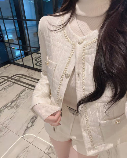 MS51204 Jennie tweed white outer