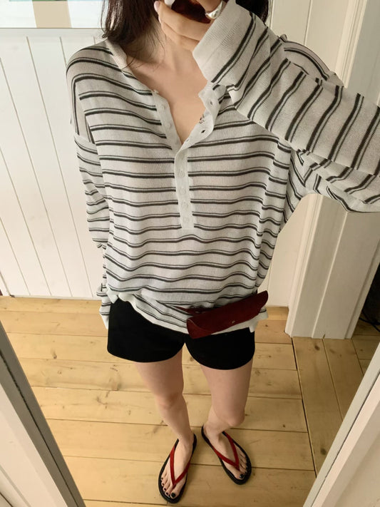 MS60455 Daily stripes long sleeve