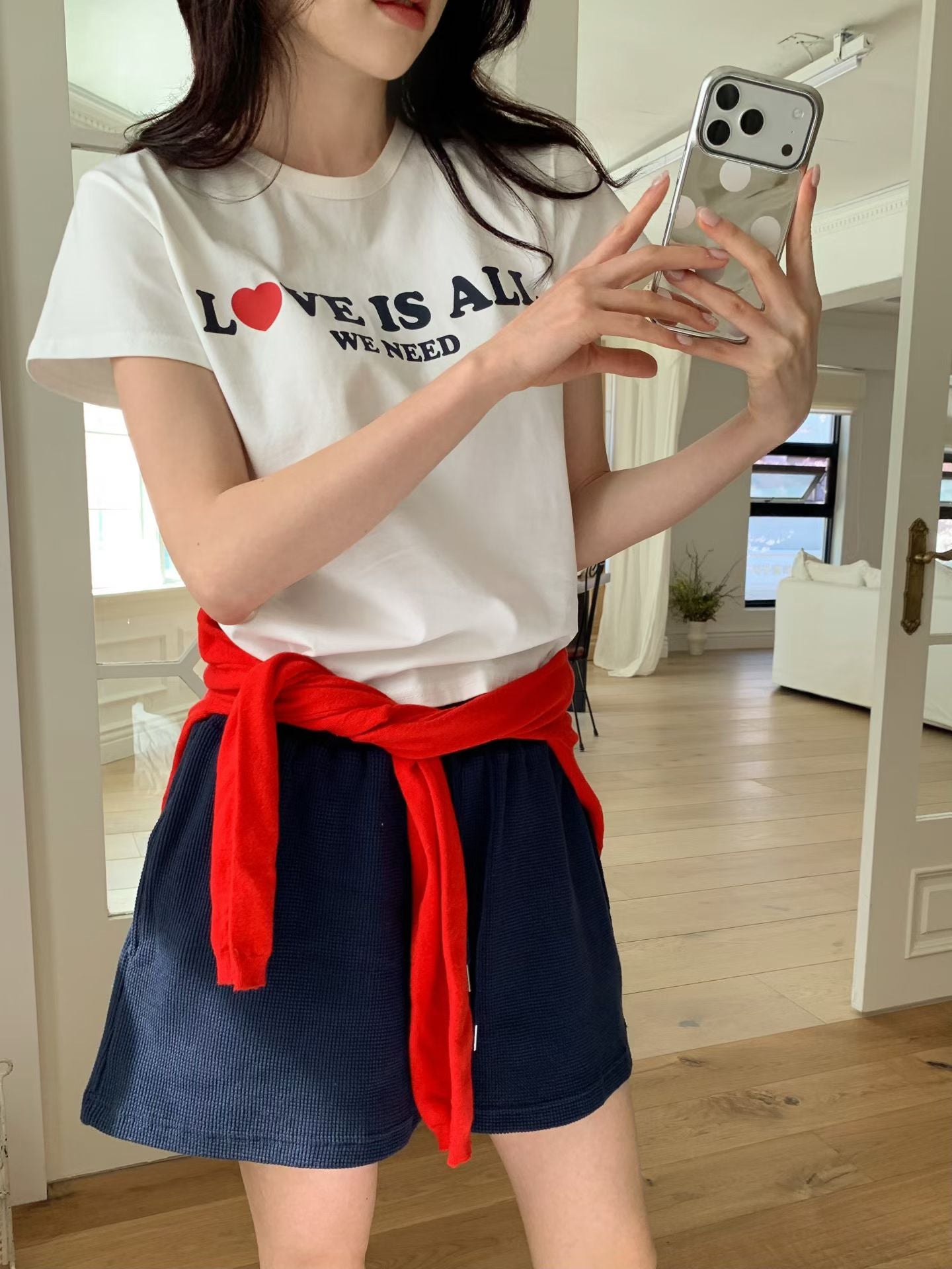 MS60453 Love word basic tee