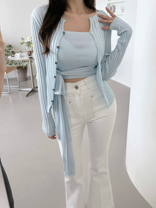 MS60319 Ribbon knit wrap set
