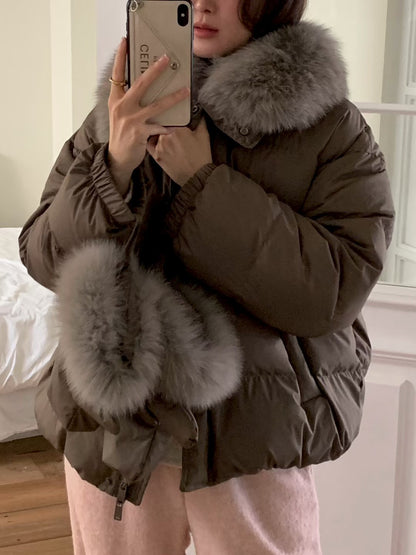 MS51228 Premium luxe fur duck down outer