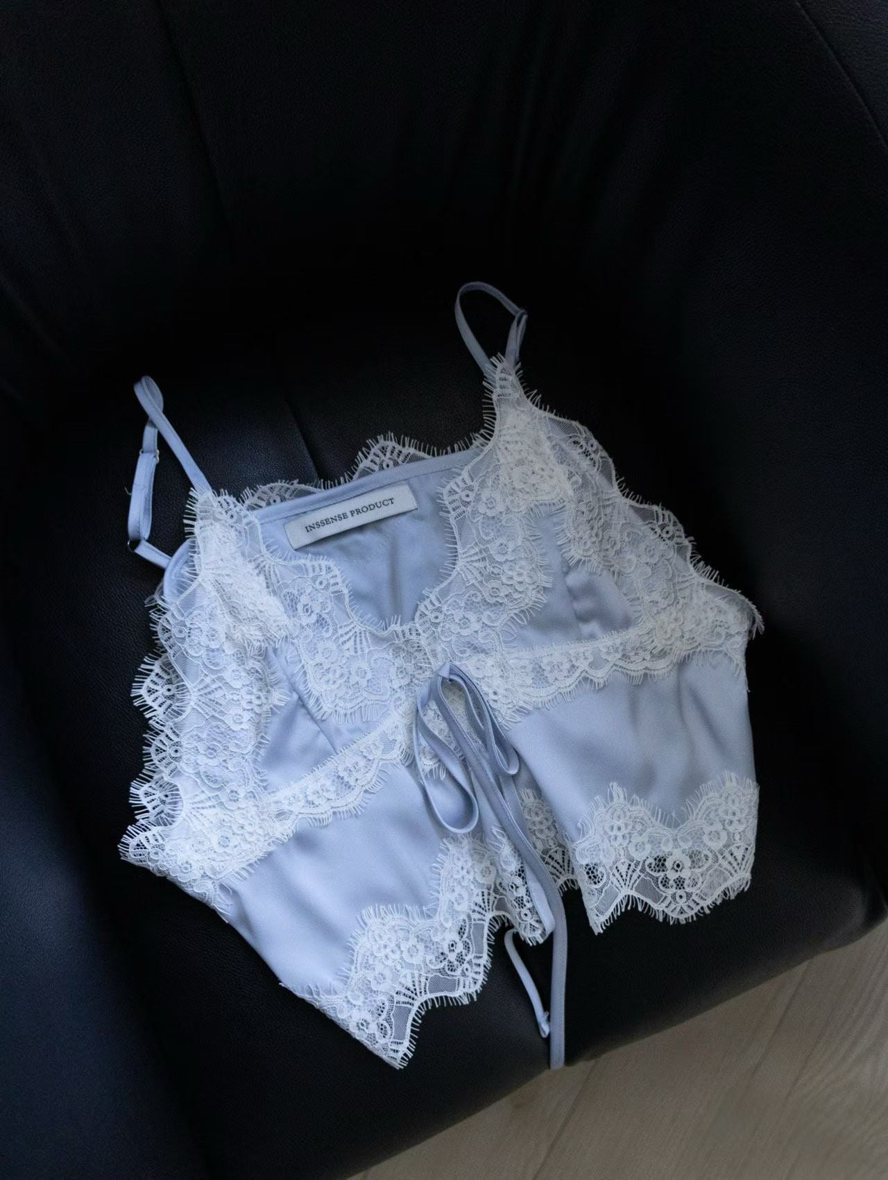 MS60327 Lace satin tie camisole