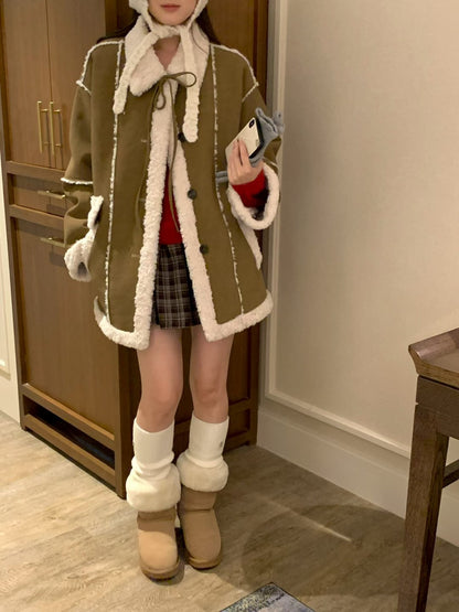 MS51120 Ribbon fur winter jacket