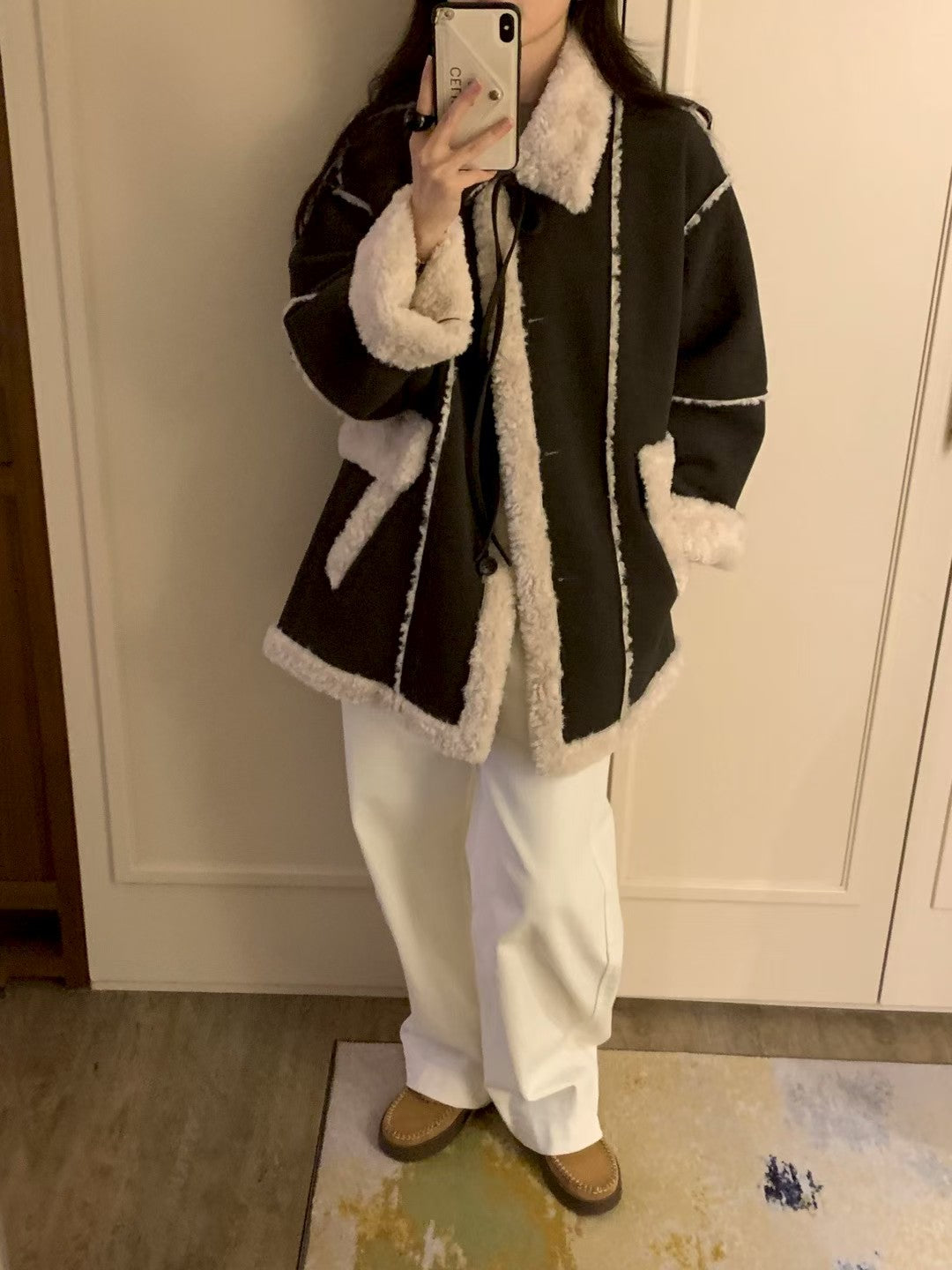 MS51120 Ribbon fur winter jacket